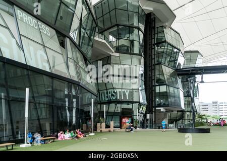 Singapore - 28 gennaio 2019: Street view del Lasalle College of the Arts di Singapore Foto Stock