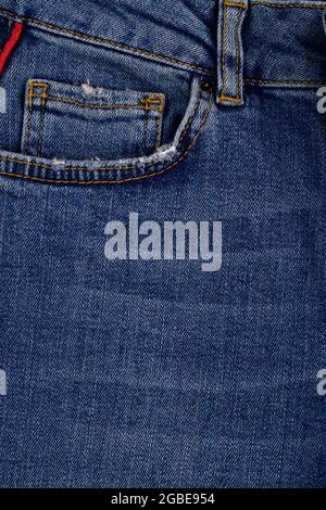 Primo piano della tasca Denim Jeans Foto Stock