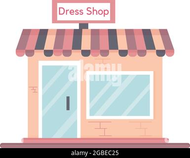 Icona del negozio di abbigliamento isolato Illustrazione Vettoriale