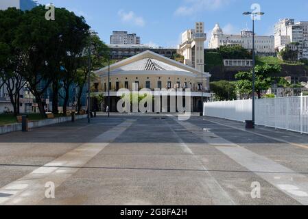 Salvador, Bahia, Brasile - 27 maggio 2020: Mercado Modelo è un mercato artigianale situato a Salvador, Bahia. Costruito nel 1912. Foto Stock