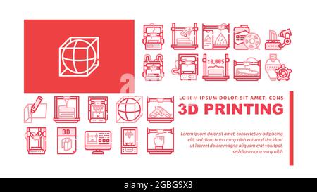 Vettore intestazione di atterraggio materiale da costruzione Illustrazione Vettoriale