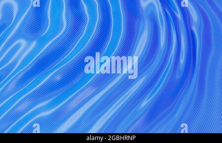 Blu seta lucida sfondo avvolgiante. Astratta e decora il concetto di sfondo. Rendering di illustrazioni 3D Foto Stock