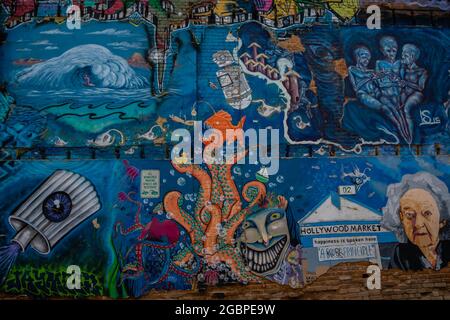Boise, ID, USA - 25 luglio 2021: The Freak Alley Gallery Foto Stock