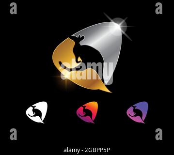 Un'illustrazione vettoriale di Kangaroo Chat Vector Sign con Illustrazione Vettoriale