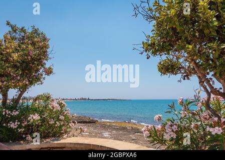 Lungomare Marina di Modica, Modica, Ragusa, Sicilia, Italia, Europa Foto Stock