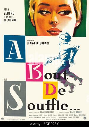 BREATHLESS (1960) -titolo originale: A BOUT DE SOUFFLE-, diretto da JEAN-LUC GODARD. Credito: SNC / Album Foto Stock
