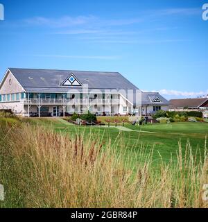 Il Knott End on Sea Golf Club è il punto di forza Foto Stock
