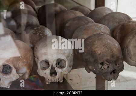 Campi di sterminio, Cambogia, Pol Pot, Khmer Rossi Foto Stock