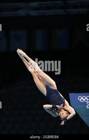 Tokyo, Giappone. 5 agosto 2021. TOULSON Lois (GBR) Diving : finale femminile della piattaforma 10m durante i Giochi Olimpici di Tokyo 2020 al Tokyo Aquatics Center di Tokyo, Giappone . Credit: AFLO SPORT/Alamy Live News Foto Stock