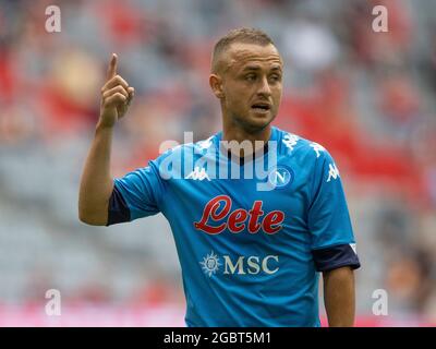 Muenchen, ALLIANZARENA, Germania. 31 luglio 2021. Napoli Stanislav LOBOTKA. Calcio, FC Bayern Monaco (M) - SSC Napoli (NEA), partita preparatoria per la stagione 2021-2022, il 31 luglio 2021 a Muenchen, ALLIANZARENA, Germania. ¬ di credito: dpa/Alamy Live News Foto Stock