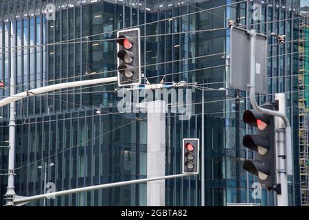 Luci di strada a Varsavia, Polonia. 21 Maggio 2021 © Wojciech Strozyk / Alamy Stock Photo *** Local Caption *** Foto Stock