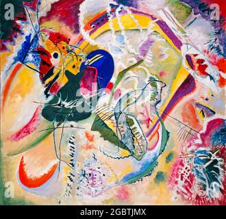 Wassily Kandinsky painting, Improvisation 35, astratto painting in oil on canvas, 1914 Foto Stock