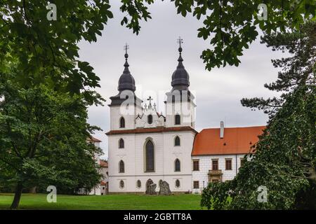 Visita la Basilica e il monastero di San Procopio, la città ebraica di Trebbic (patrimonio dell'umanità dell'UNESCO in Moravia), repubblica Ceca, Europa Foto Stock