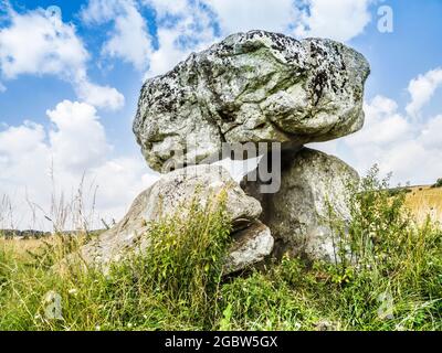 Il Devil's Den vicino a Marlborough nel Wiltshire. Foto Stock