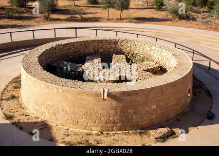 Età del bronzo di Mleiha Umm e Tomba di Nar al Centro Archeologico di Mleiha, Sharjah, Emirati Arabi Uniti. Foto Stock