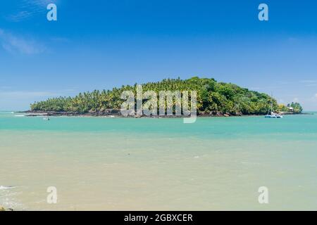 Isola di San Giuseppe nell'arcipelago di Iles du Salut (Isole della salvezza) nella Guyana francese Foto Stock