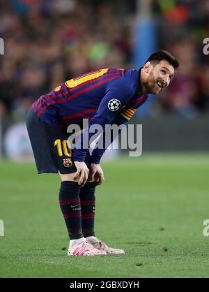 File photo datato 01-05-2019 del Lionel messi di Barcellona. Data di emissione: Giovedì 5 agosto 2021. Foto Stock