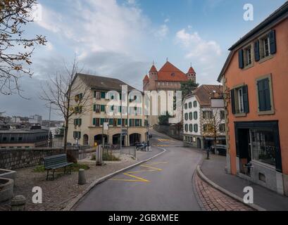 Chateau Saint-Maire - Canton Vaud edificio del Parlamento - Losanna, Svizzera Foto Stock