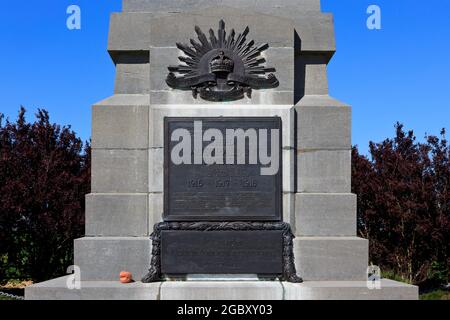 Il 3 ° Memorial Divisione Australiana a Sailly-le-sec (Somme), Francia Foto Stock