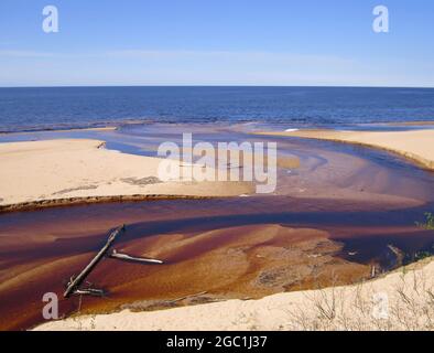 Stagcape in Lettonia, Duna Bianca, Saulkrasti. Foto Stock