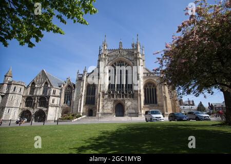 Gloucester Cattedrale di Gloucester, Gloucestershire nel Regno Unito Foto Stock