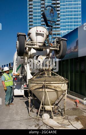 Nuovi appartamenti in costruzione a Denver, Colorado Foto Stock