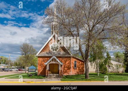 Maple Creek, SK- 24 maggio 2020: St. Mary la Chiesa Anglicana Vergine Foto Stock