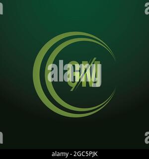 Eccezionale professionale elegante trendy impressionante artistico colore bianco e nero GM MG base iniziale Alphabet icona logo. Foto Stock