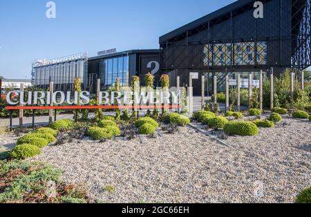 il pub della birreria curioso nella città di ashford kent Foto Stock