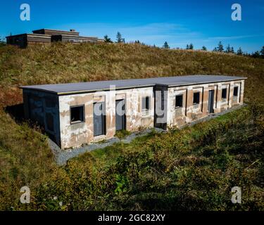 Posto di comando della batteria di Fort McNabs Foto Stock