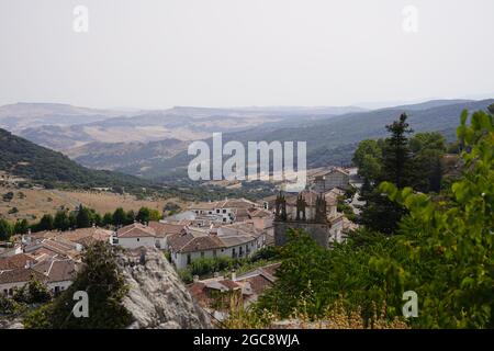 Grazalema villaggio in Spagna, Andalusia in montagna Foto Stock