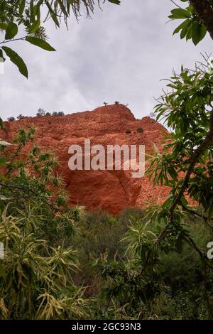 Paesaggio di Las Medulas - Patrimonio dell'Umanità dell'UNESCO, storico sito minerario dell'oro - il più grande open-pit dell'intero Impero Romano - El Bierzo, León, Spagna Foto Stock