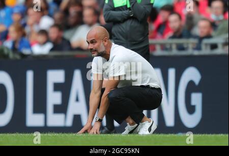 PEP GUARDIOLA MANCHESTER CITY MANAGER Foto Stock