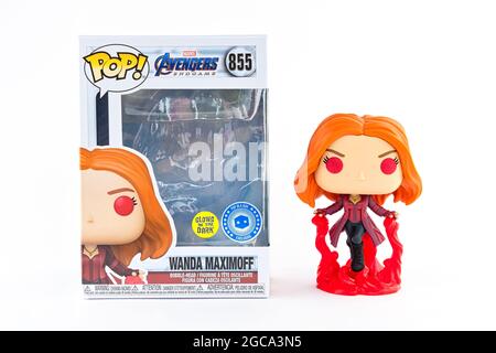 CHESTER, REGNO UNITO - 1 AGOSTO 2021: Wanda Maximoff Funko Pop Foto Stock