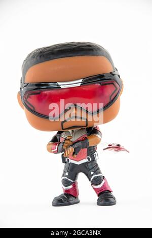 CHESTER, REGNO UNITO - 1 AGOSTO 2021: Il Falcon Funko Pop Foto Stock