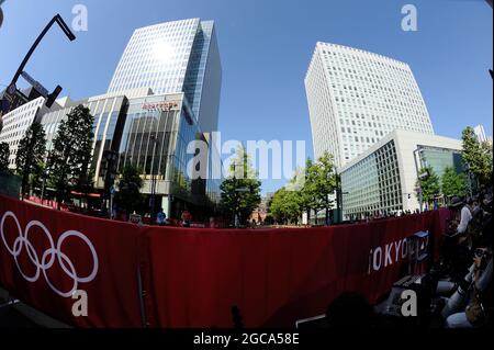 Sapporo, Hokkaido, Giappone. 7 agosto 2021. Vista generale Maratona : Maratona delle Donne durante i Giochi Olimpici di Tokyo 2020 a Sapporo, Hokkaido, Giappone . Credit: Hiroyuki Sato/AFLO/Alamy Live News Foto Stock