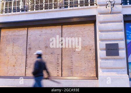 PINKO chiuso in Regent Street Londra Inghilterra Regno Unito Foto Stock