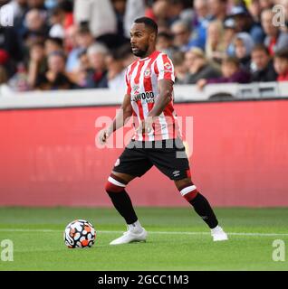 07 agosto 2021 - Brentford v Valencia - Pre-Season friendly - Brentford Community Stadium Brentford's Ricoh Henry durante la partita al Brentford Community Stadium di Londra. Credito immagine : © Mark Pain / Alamy Live News Foto Stock