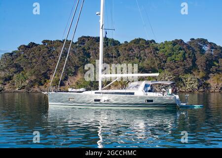 Yachting intorno al Golfo di Hauraki Foto Stock