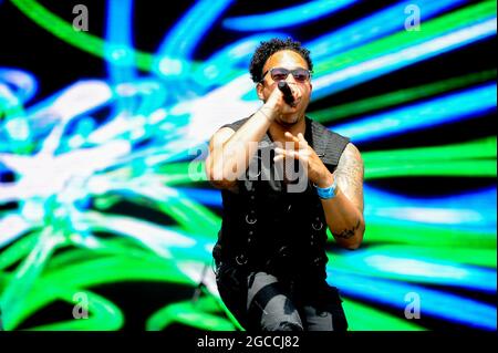 SCATTA in concerto dal vivo al Lets Rock Leeds 80 Foto Stock