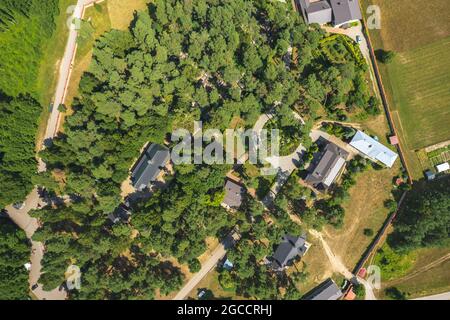 Veduta aerea della collina sacra Grabarka Foto Stock