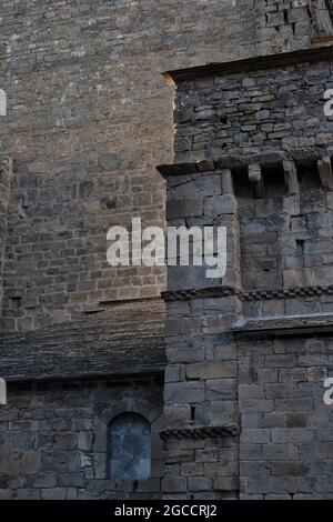 Cattedrale di San Pietro Apostolo. Iniziato nel 11 ° secolo. Stile romanico. Jaca. Provincia di Huesca. Spagna Foto Stock