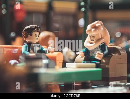 Minifigure LEGO a Central Perk Foto Stock