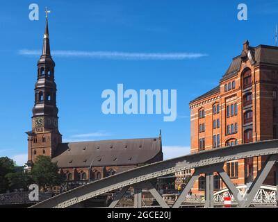 Chiesa di San Katherinen ad Amburgo in Germania Foto Stock