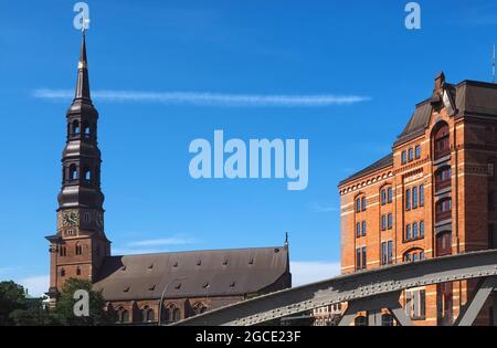Chiesa di San Katherinen ad Amburgo in Germania Foto Stock