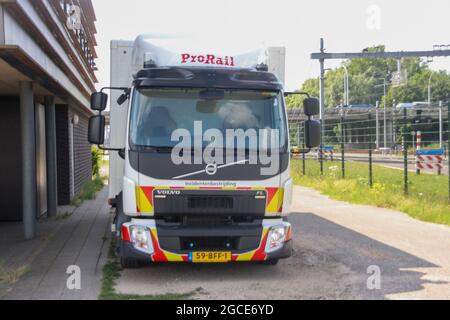 Camion a risposta per la risoluzione di incidenti in pista da ProRail nei Paesi Bassi Foto Stock