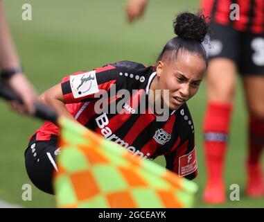 Leverkusen, Germania, 07/08/2021, Test match women, Bayer 04 Leverkusen - PEC Zwolle, Amira Arfaoui (B04) Foto Stock