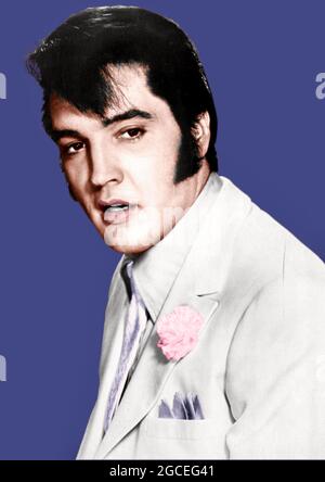 Foto di Elvis Presley per la Trouble with Girls (ricolored) - 1968 Foto Stock