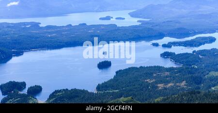 Veduta aerea del Misty Fjords National Monument, Alaska, USA. Foto Stock