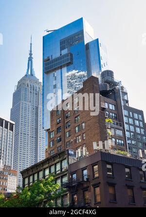 Il Virgin Hotel at 1225 Broadway è un grattacielo a 38 piani a Nomad, NYC, USA Foto Stock